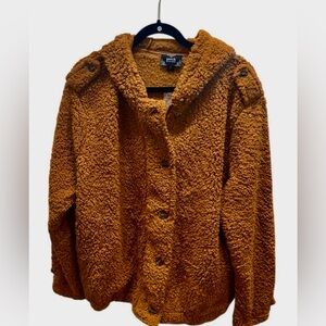 Cozy Rust Faux-Sherpa Hooded Jacket
Perch Teddy Bear Jacket
